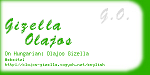 gizella olajos business card